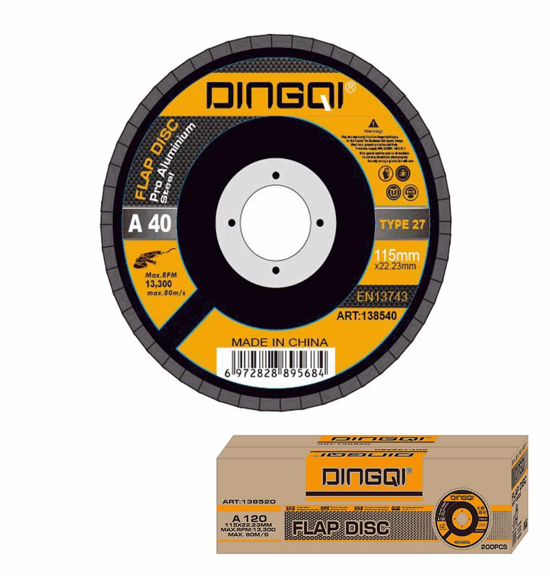 Aluminium Oxide Flap Disc (Fibre backing) DINGQI Brand - BAS Kuwait
