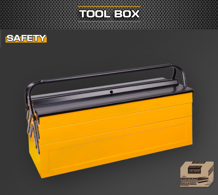 Heavy Duty Iron Tool Storage Box With 3 Layers DINGQI BRAND - BAS Kuwait