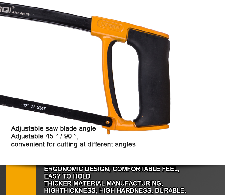  Hacksaw Frame Latest Style Adjustable Mini Cutting Steel 12" DINGQI BRAND - BAS Kuwait