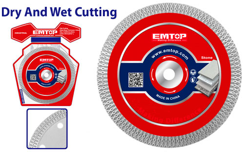 Ultra Thin Diamond Disc Cutting (Mesh rim) EMTOP BRAND - BAS Kuwait