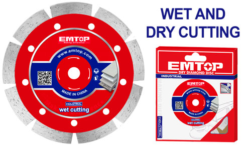 Wet and Dry Diamond Cutting disc EMTOP BRAND - BAS Kuwait