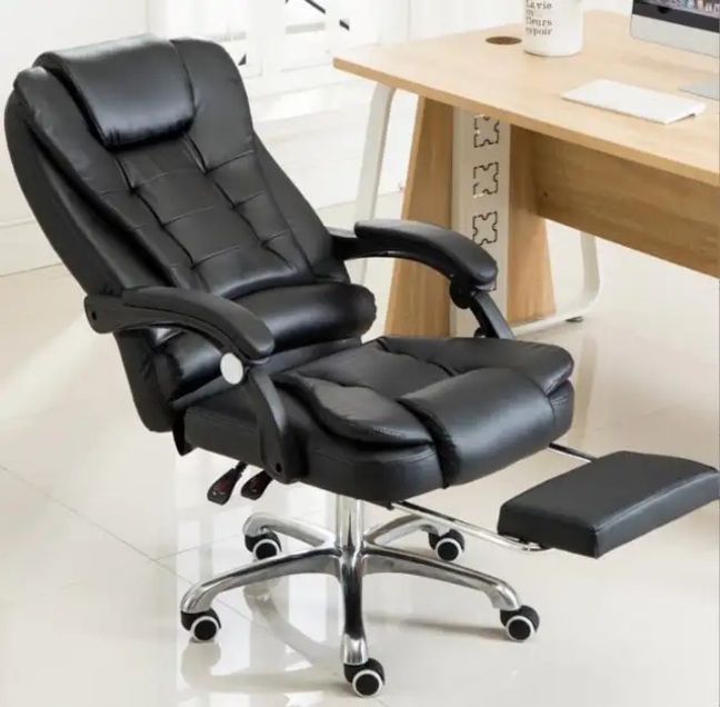 Reclining Office Chair with Foot rest - BAS Kuwait