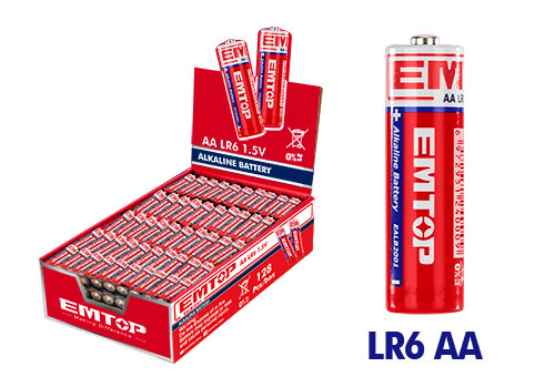 Alkaline Battery EMTOP BRAND - BAS Kuwait