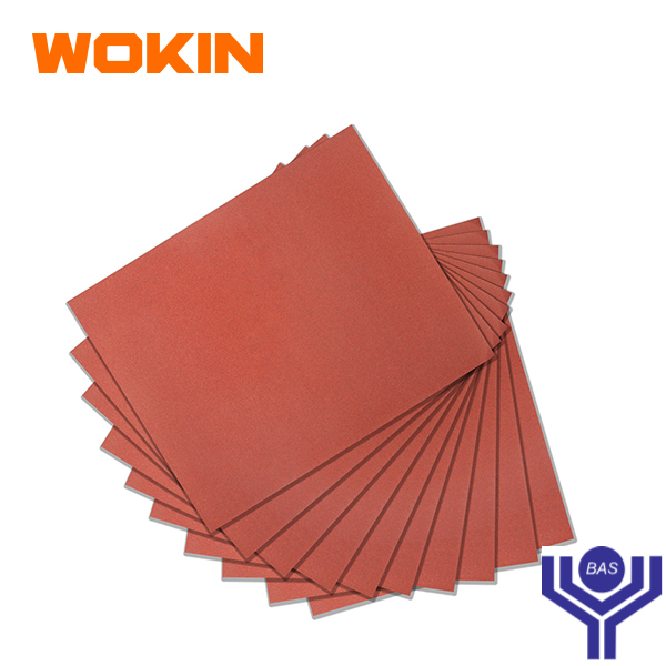 Red Abrasive Paper sheet set (10pcs) Wokin Brand - BAS Kuwait