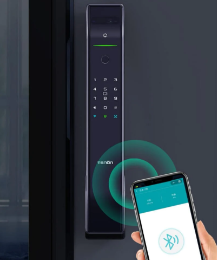 Smart Lock A7x - Keyless Entry - Face recognition, Fingerprint, Pass code, key card, Mobile App (Bluetooth) - BAS Kuwait