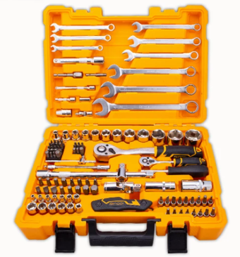 Wrench Socket Set Hand Tools Set 114pcs Household Multi-Function Wrench Tool Set Car Repair Tools set DINGQI BRAND - BAS Kuwait