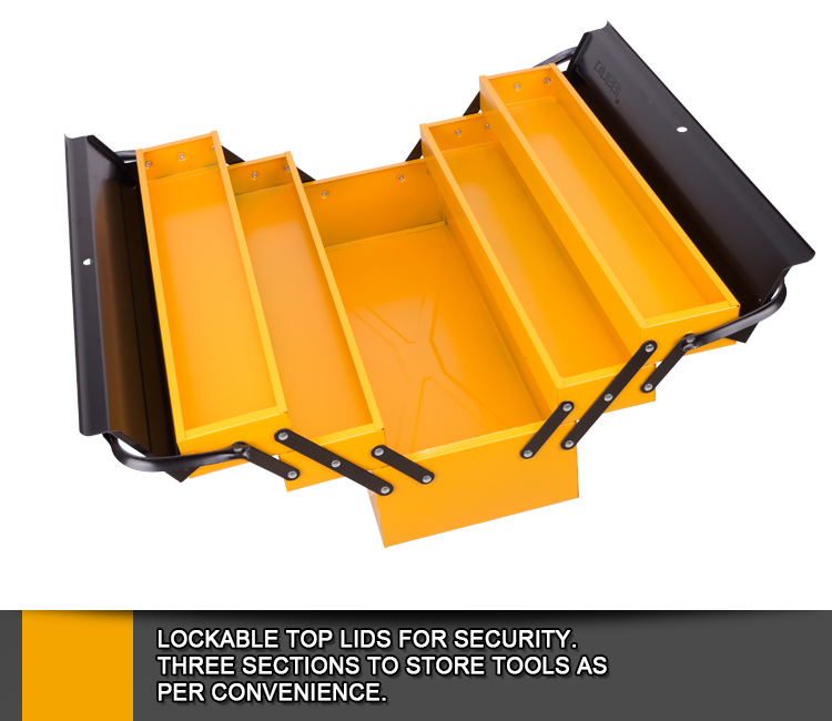 Heavy Duty Iron Tool Storage Box With 3 Layers DINGQI BRAND - BAS Kuwait